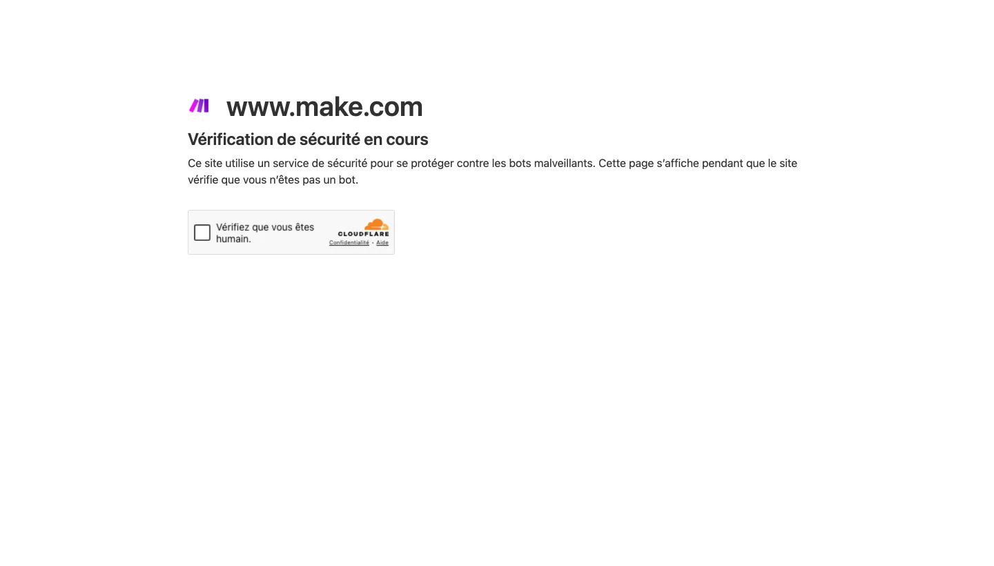 Grille tarifaire publiée par Make, avec le nombre d’opérations comprises dans chaque offre.